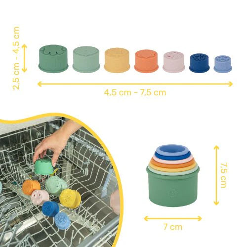 Jouets de bain empilables