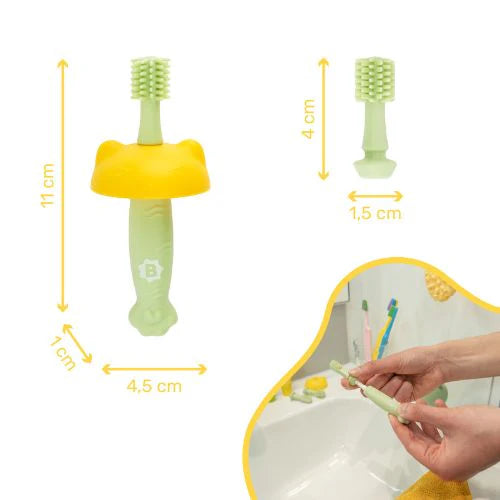 Brosse à dent évolutive en silicone