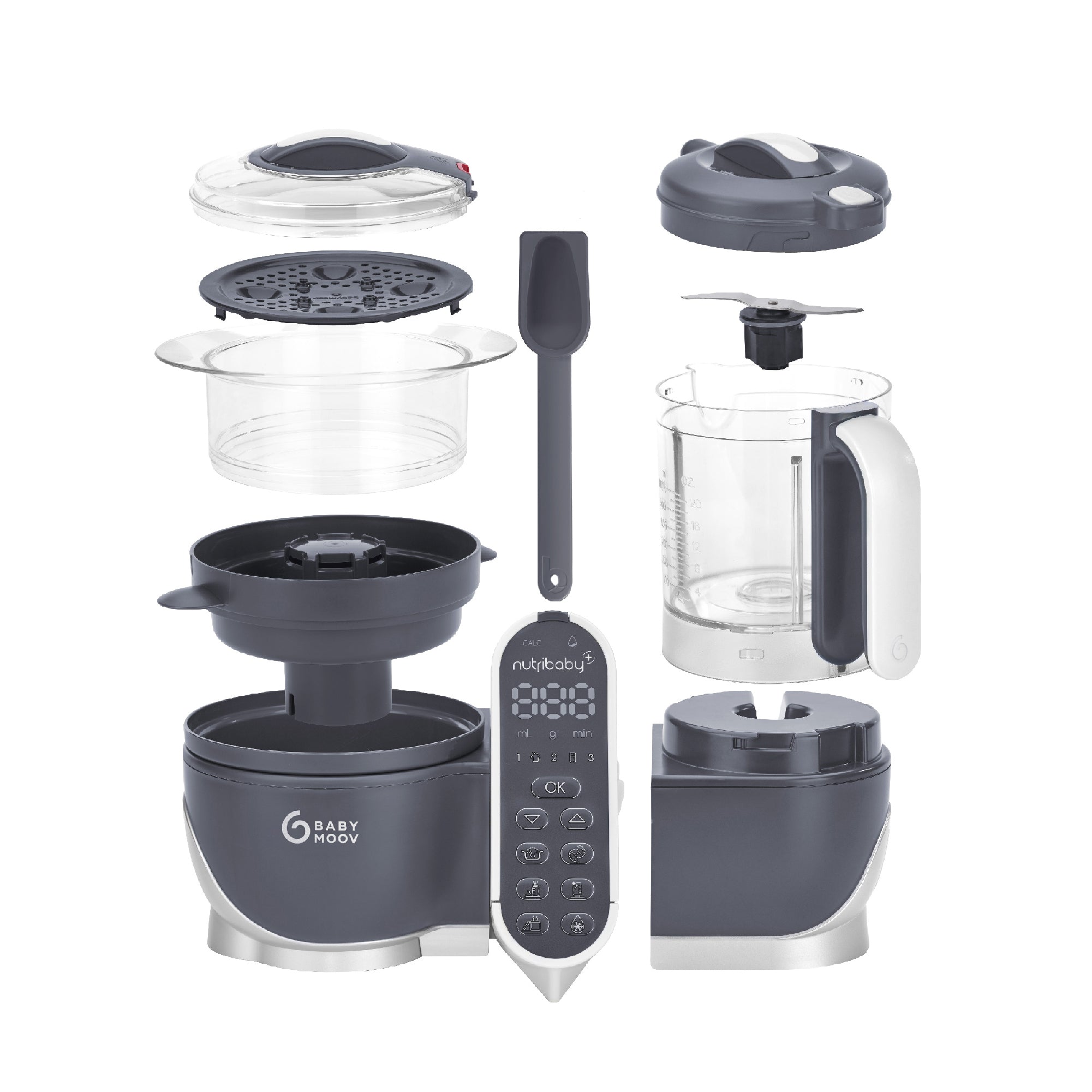 Nutribaby(+) - Robot culinaire multifonctions Industrial Grey