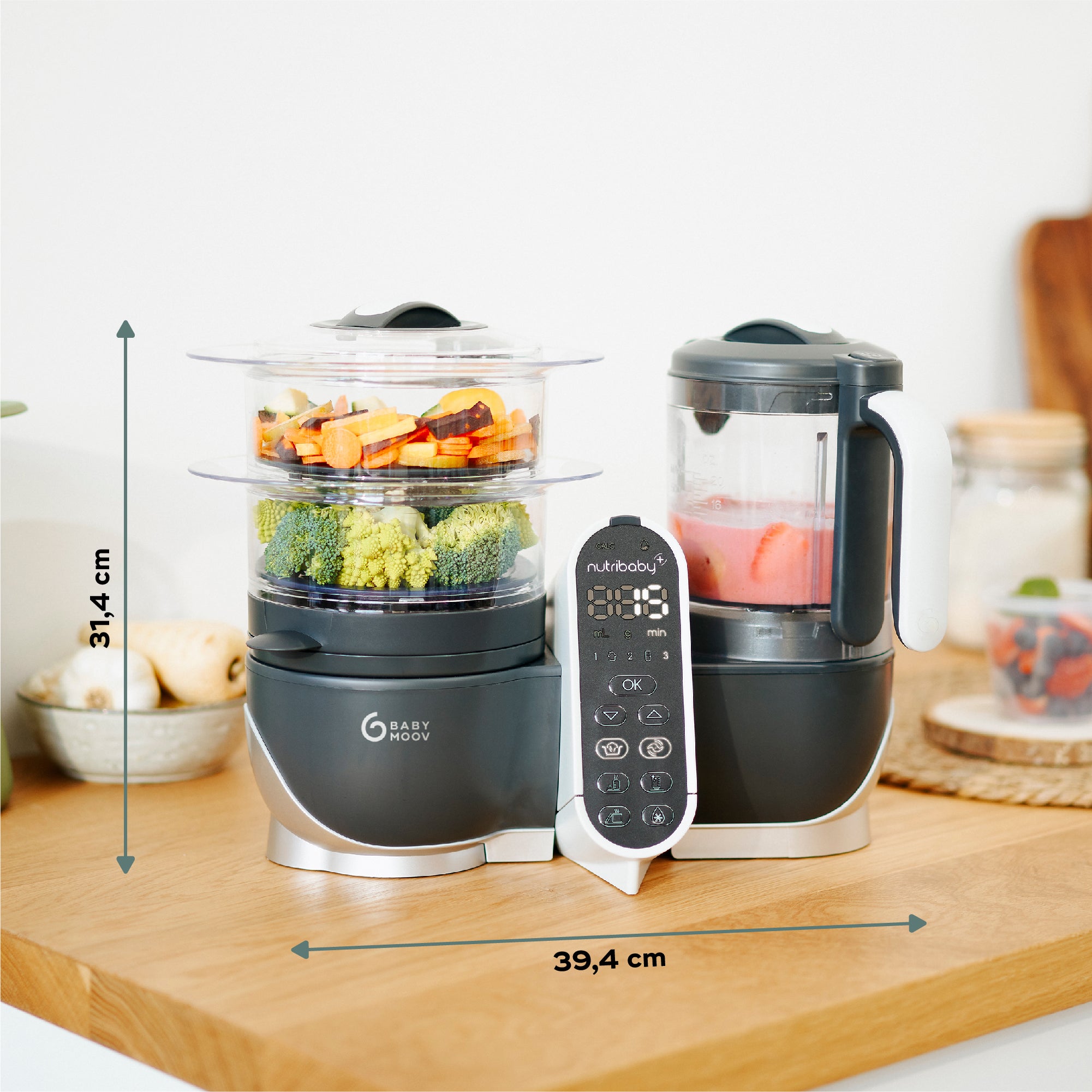 Nutribaby(+) - Robot culinaire multifonctions Industrial Grey