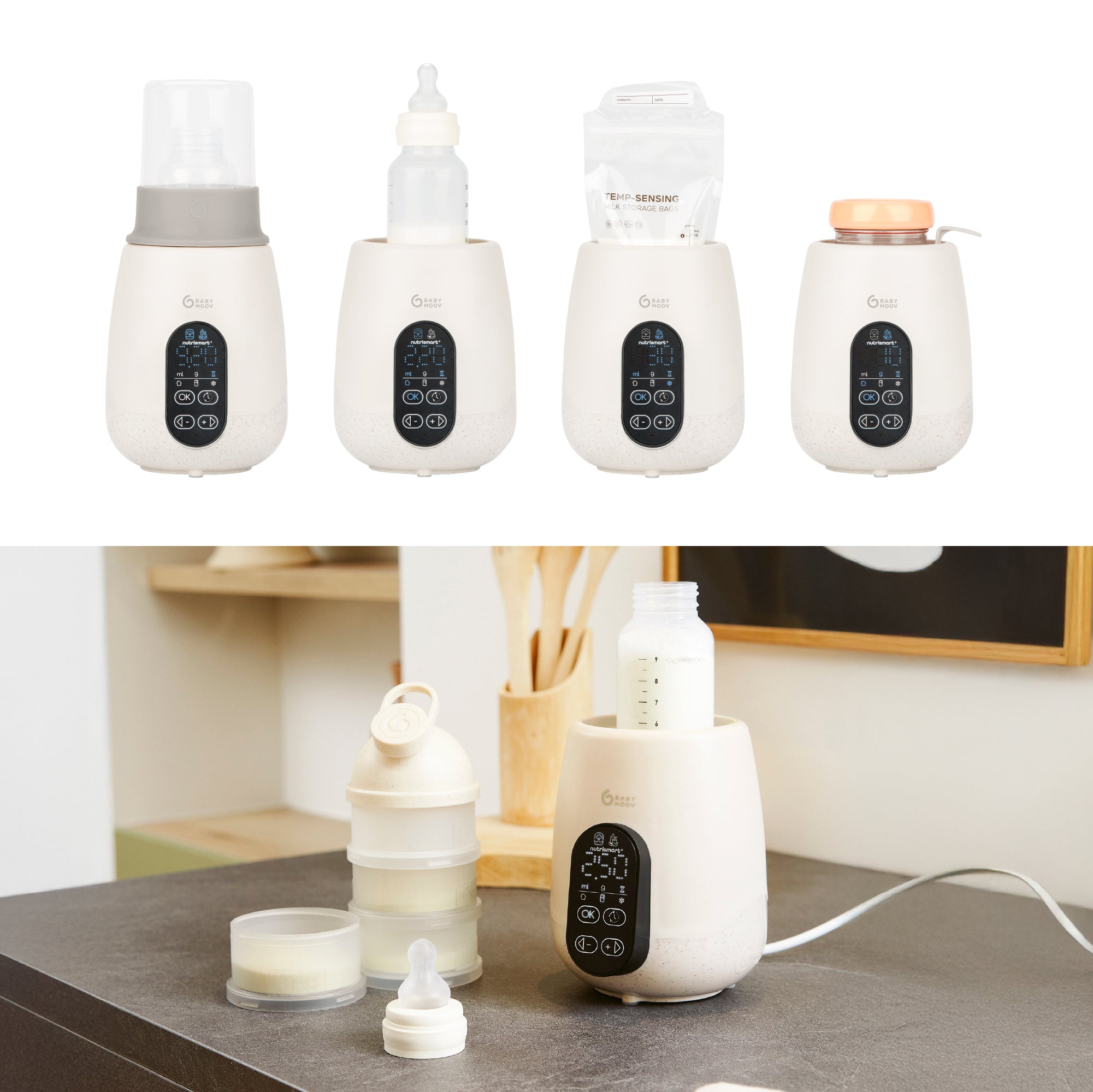 Chauffe-biberon et stérilisateur NutriSmart+ - Babymoov