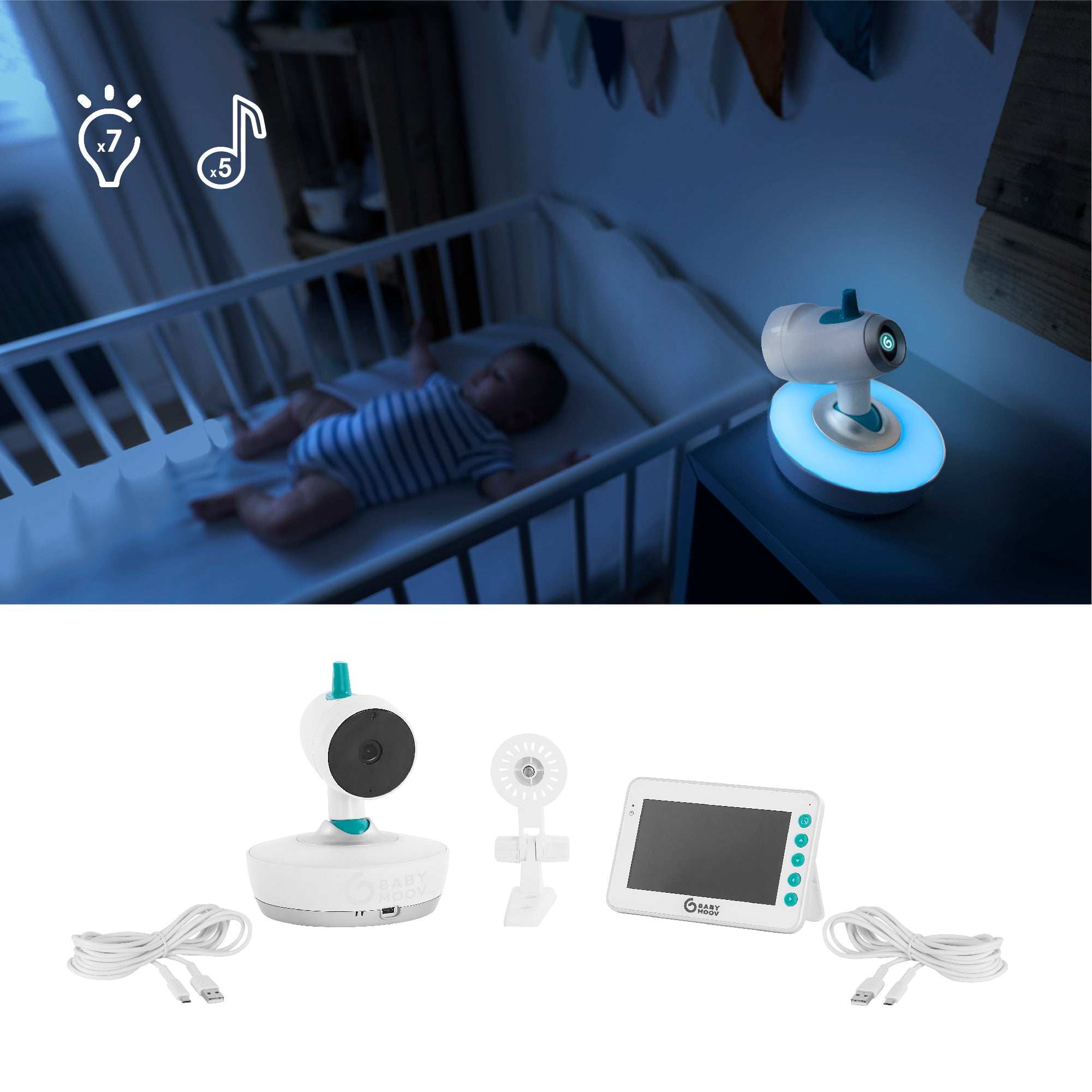 Babyphone Vidéo Imparfait - Caméra Motorisée - YOO-Moov