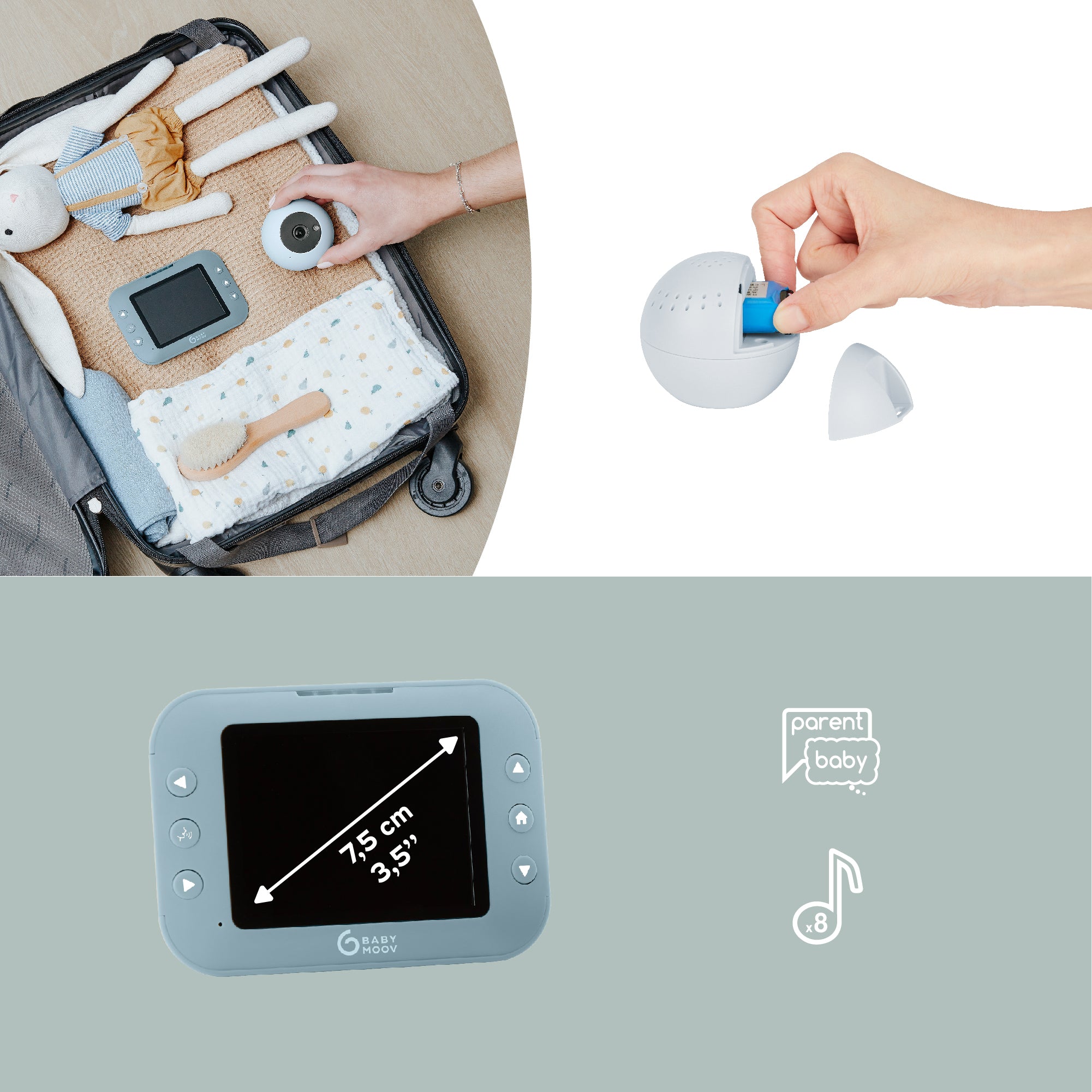 Babyphone Vidéo Nomade - YOO Roll