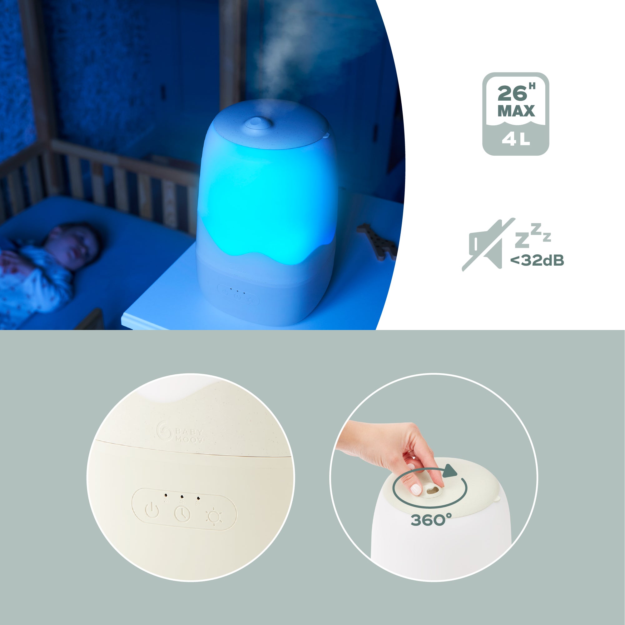 Humidificateur d'air Wave