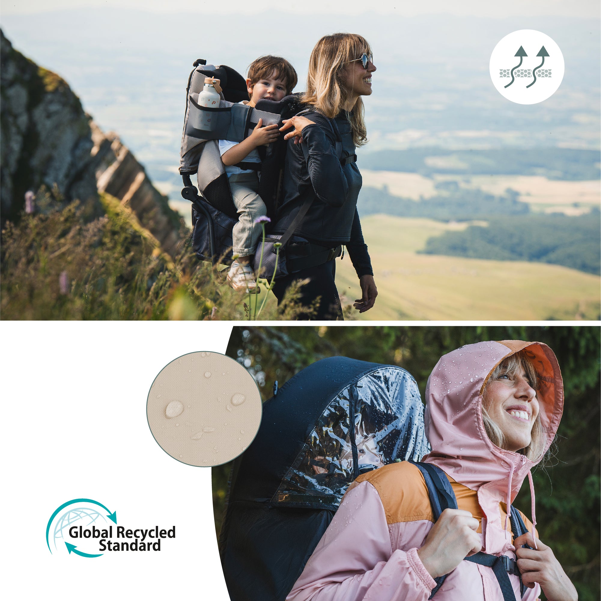 Moov & Hike (+) Rugdrager en regenhoes