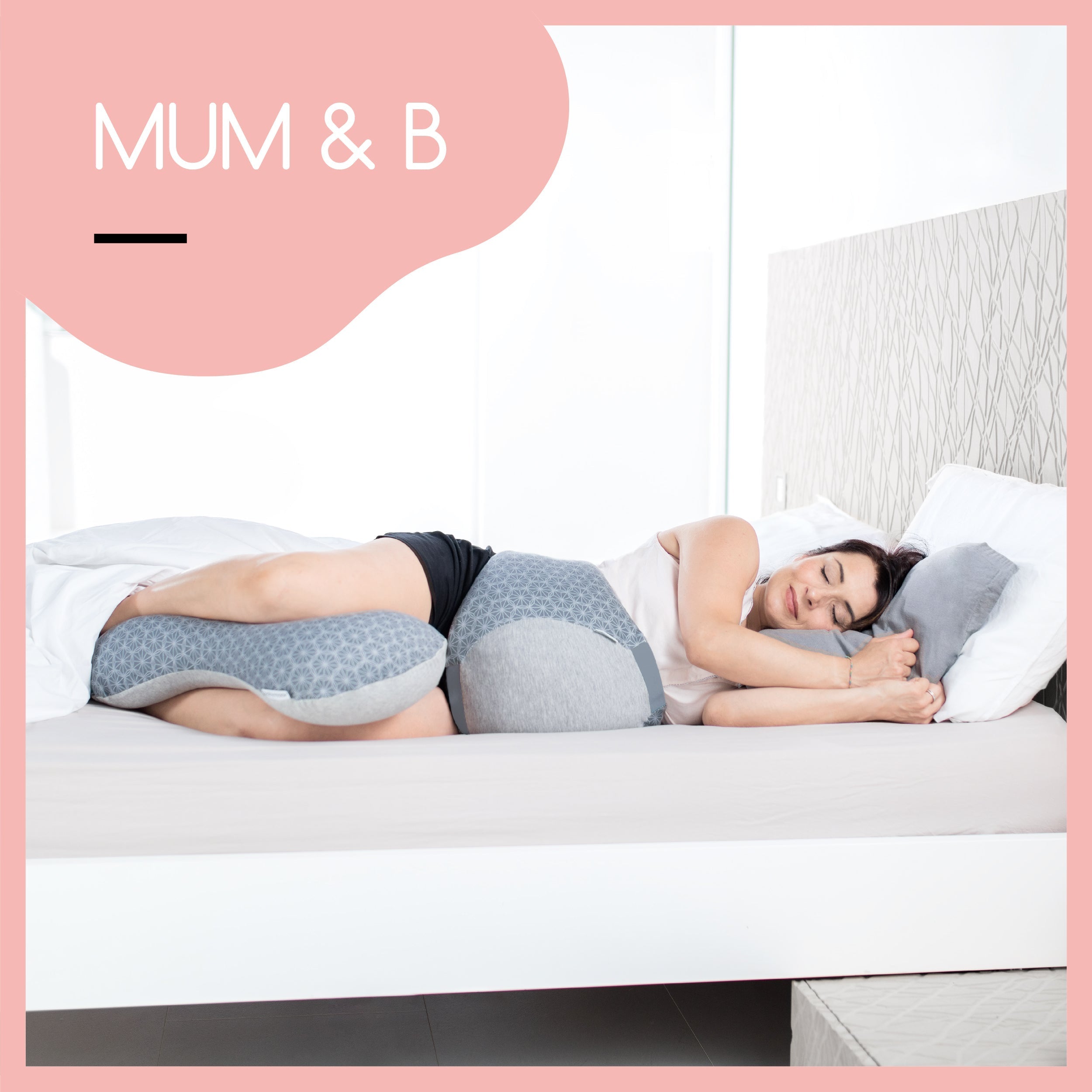 Pack Dream Belt Smokey + coussin d'allaitement Mum & b