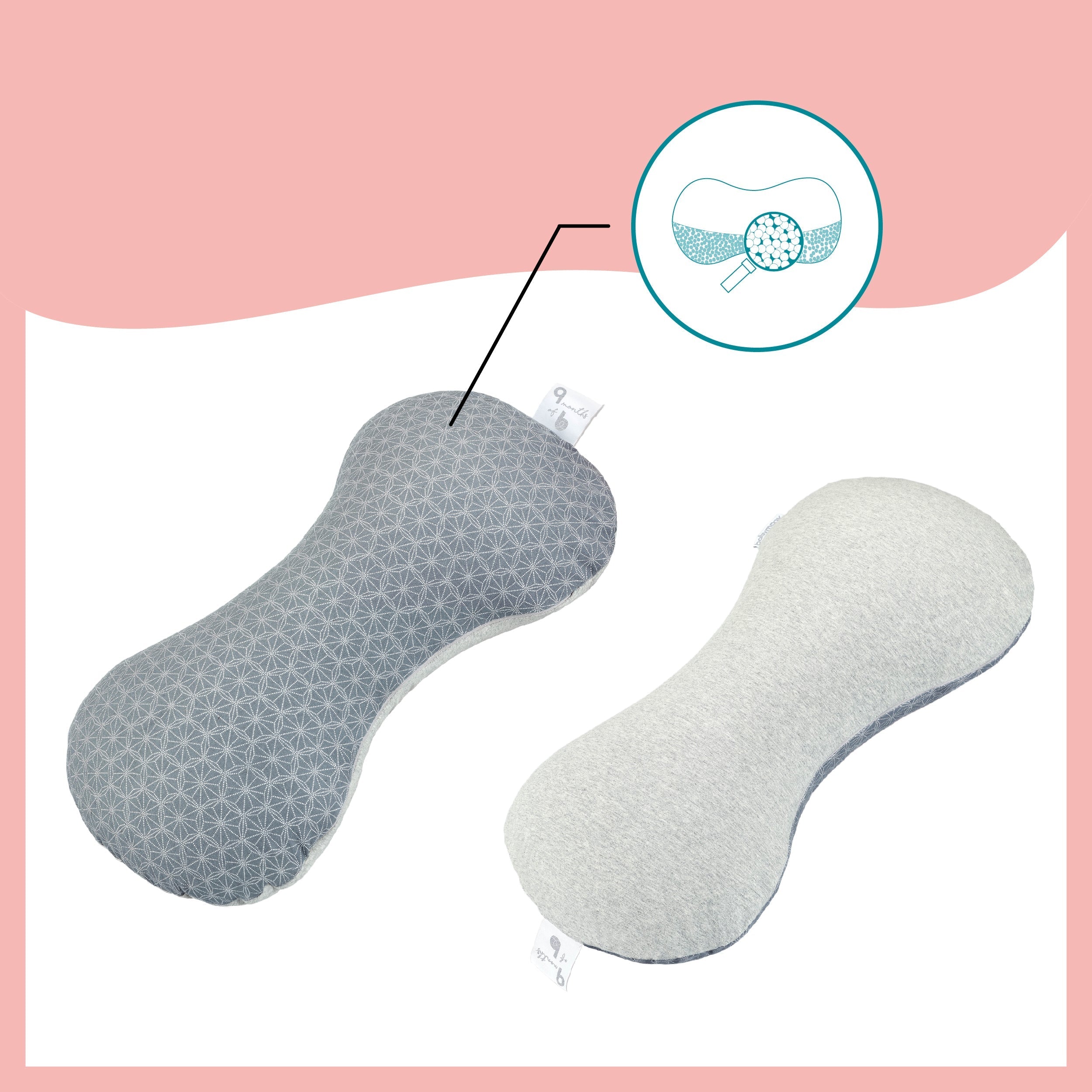 Pack Dream Belt Smokey + coussin d'allaitement Mum & b