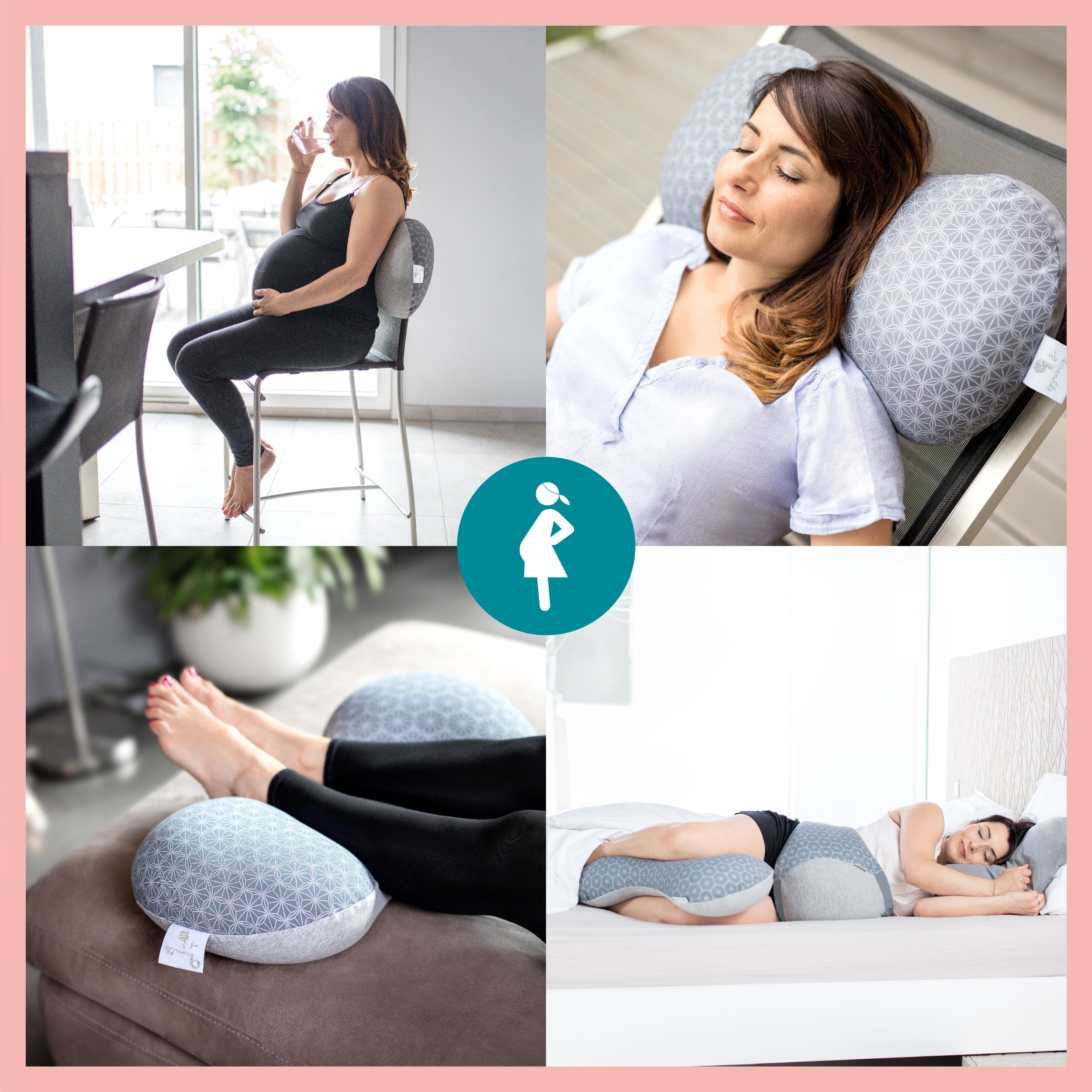 Pack Dream Belt Smokey + coussin d'allaitement Mum & b