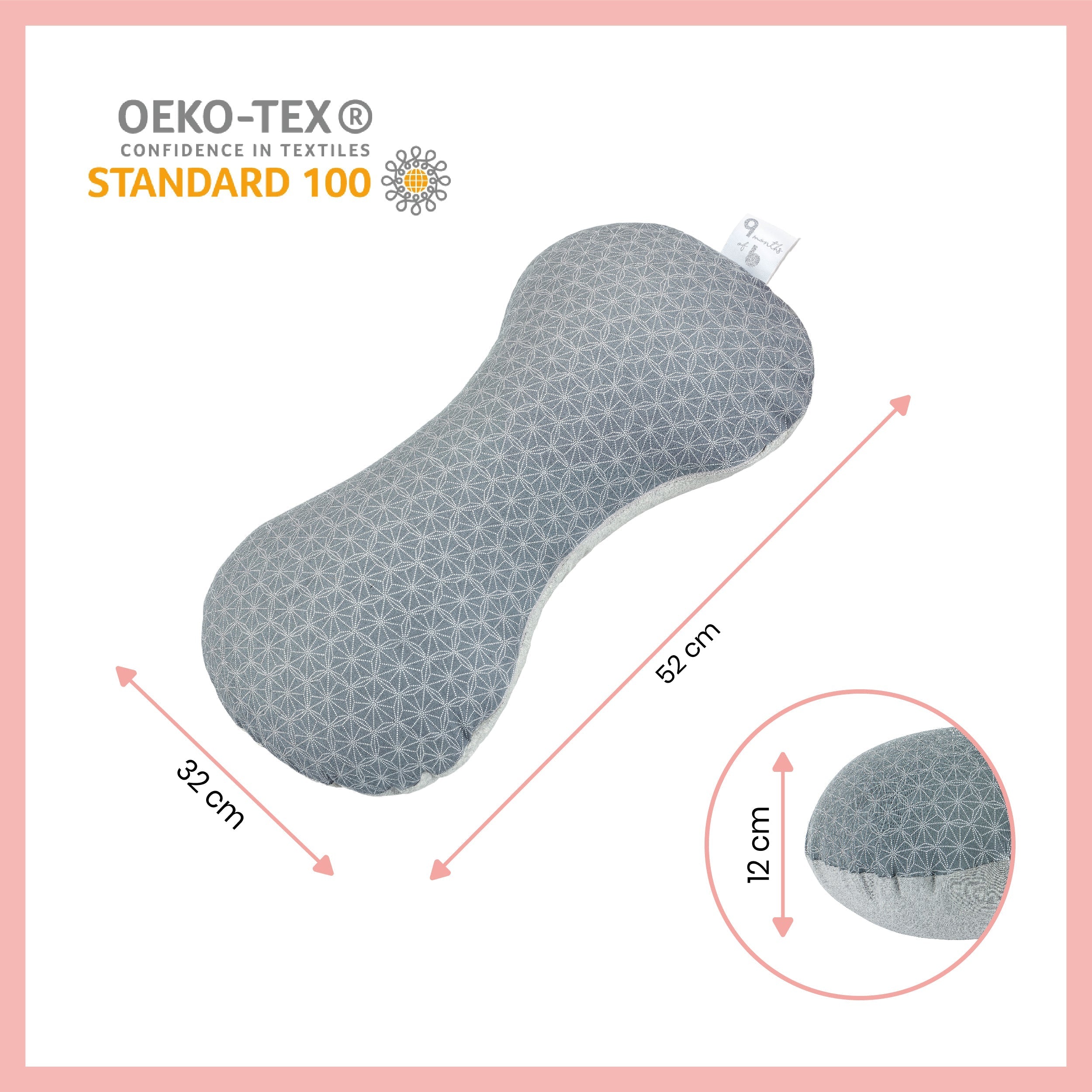 Pack Dream Belt Smokey + coussin d'allaitement Mum & b