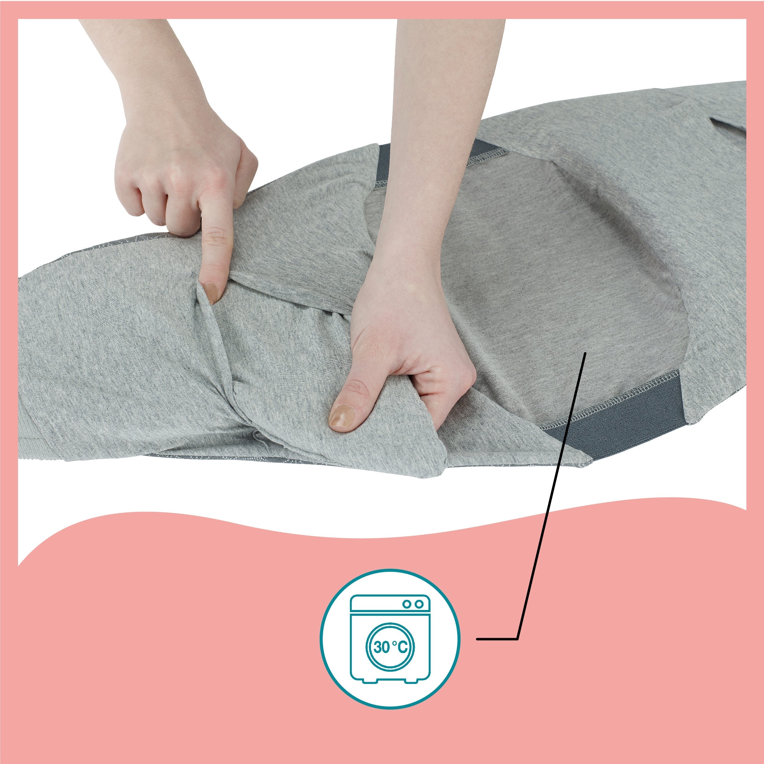 Pack Dream Belt Smokey + coussin d'allaitement Mum & b