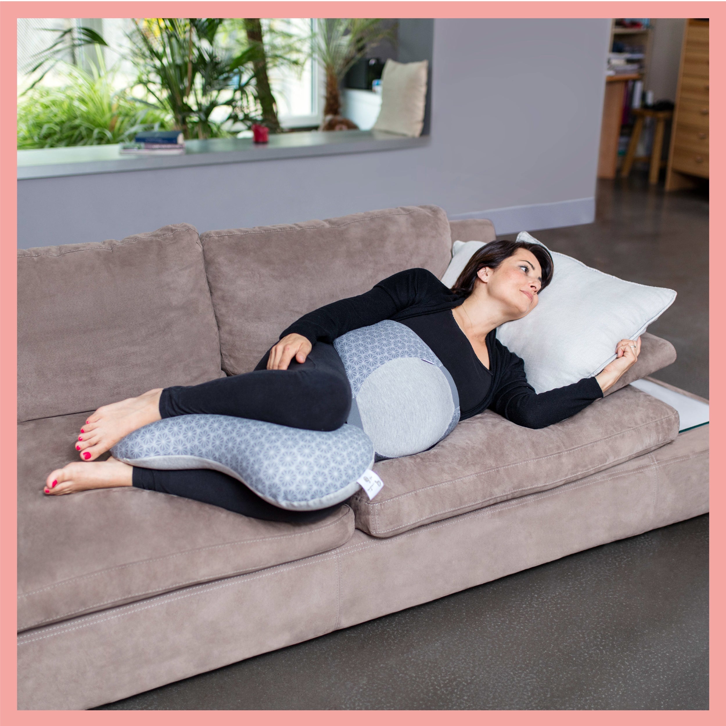 Pack Dream Belt Smokey + coussin d'allaitement Mum & b