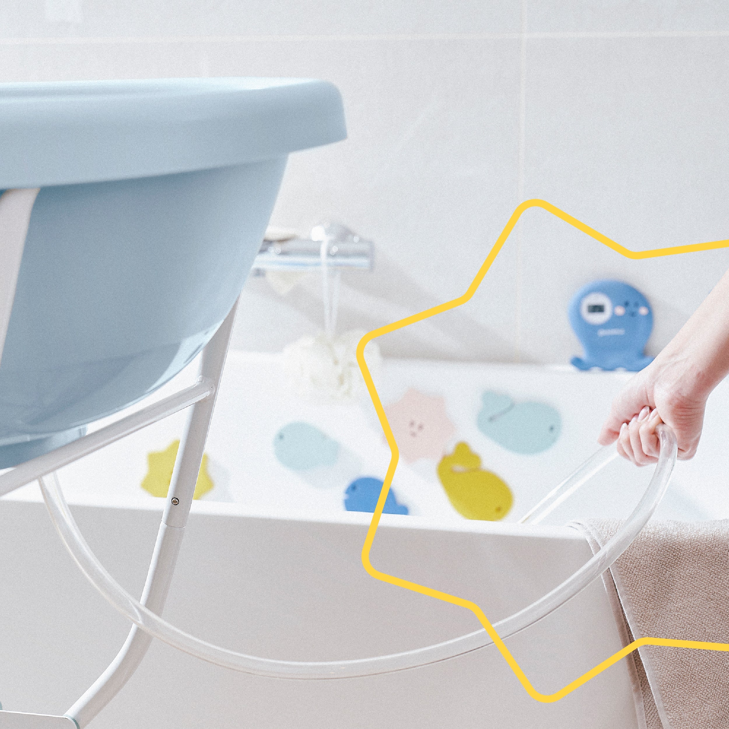 Pied pour baignoire évolutive