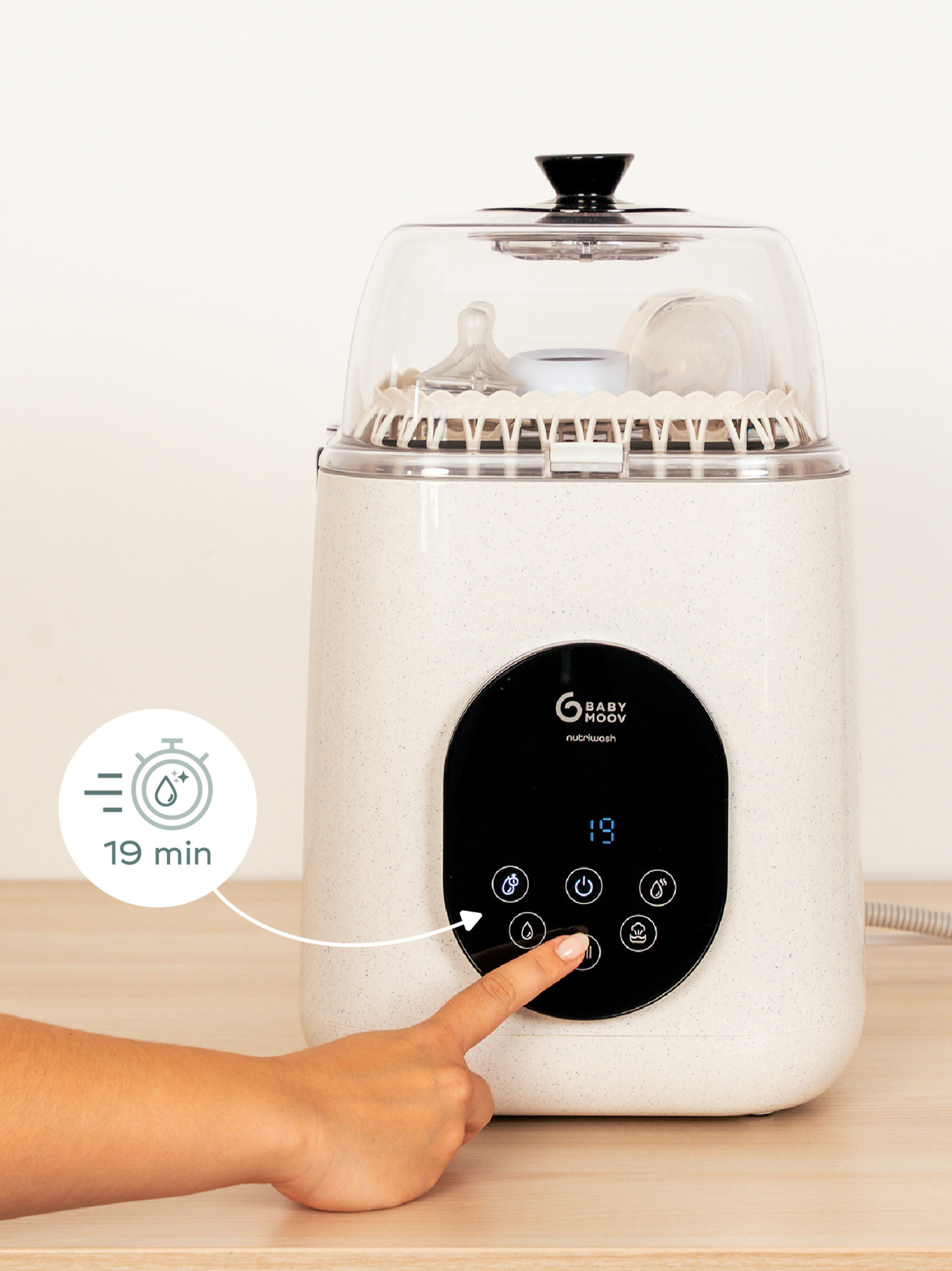 Lave-biberon & Stérilisateur NutriWash – Babymoov