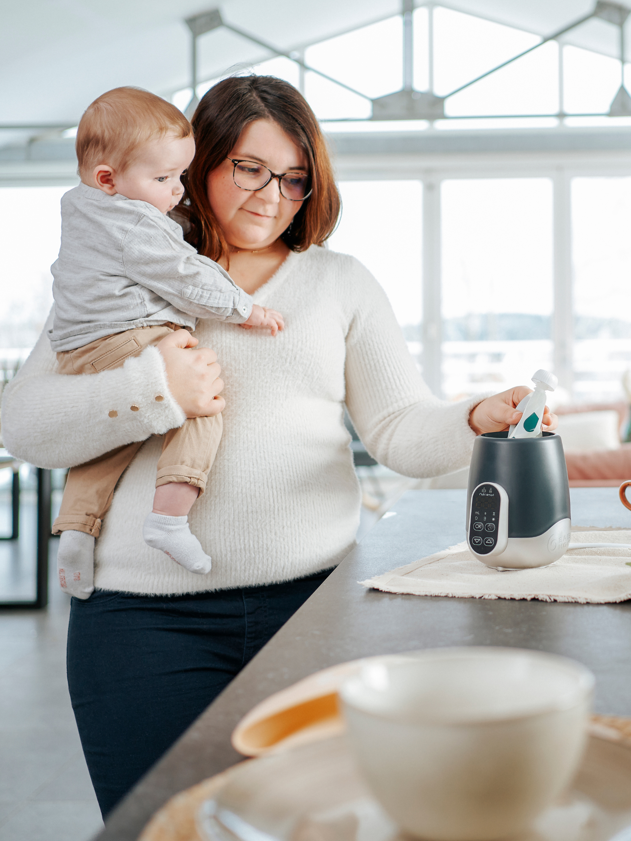 Chauffe-biberons et lait maternel NutriSmart