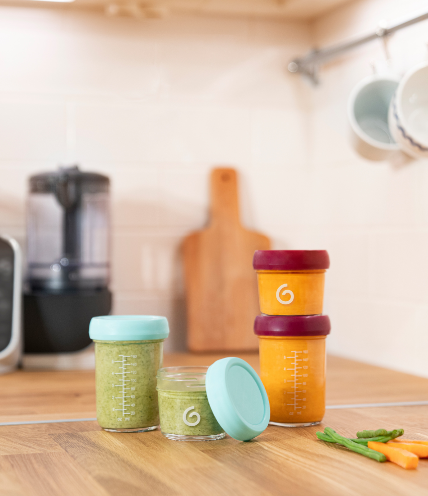 Lot de 8 Babybols en verre + Livret Recettes Bio