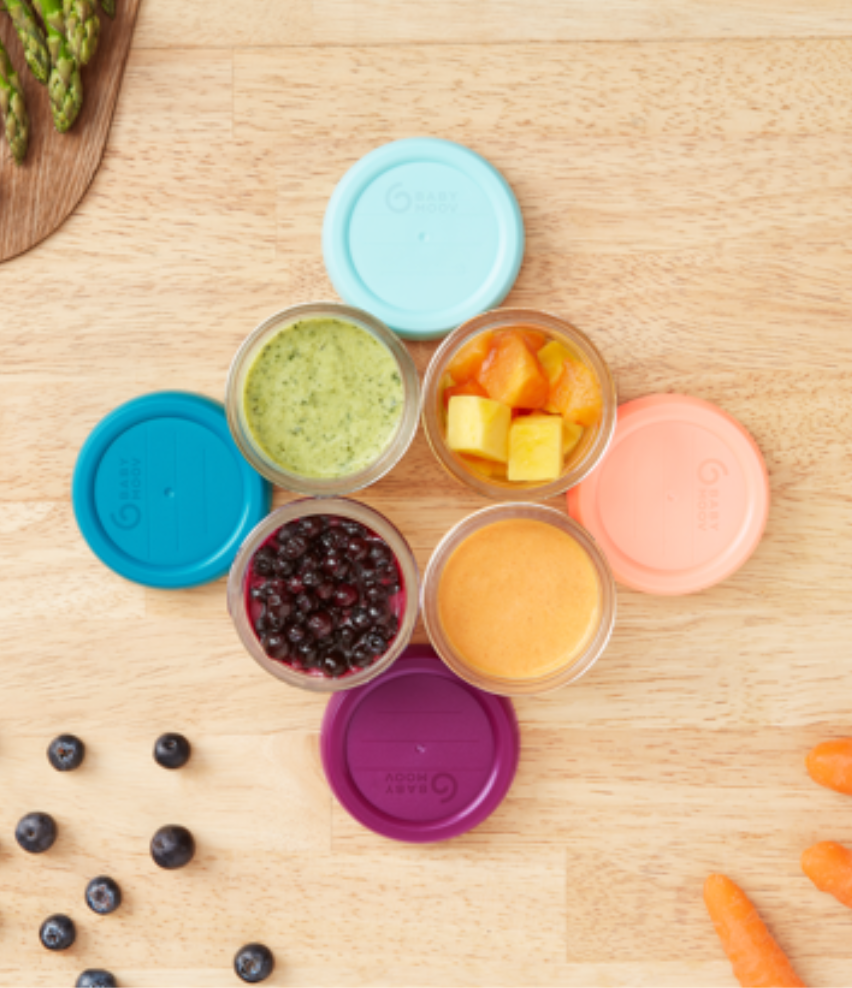 Lot de 8 Babybols en verre + Livret Recettes Bio