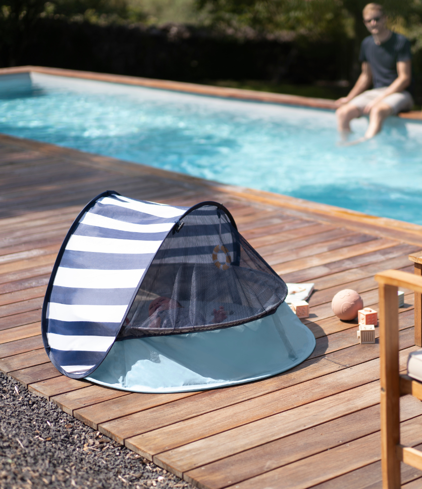Aquani Anti-UV Mariner: Speeltuin, extra bed, watertappunt