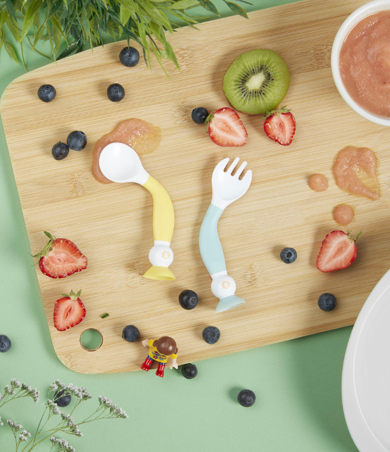 Couverts d'apprentissage flexibles - dès 6 mois