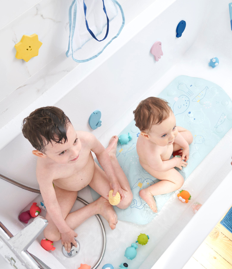 Tapis de bain XXL avec témoin de température