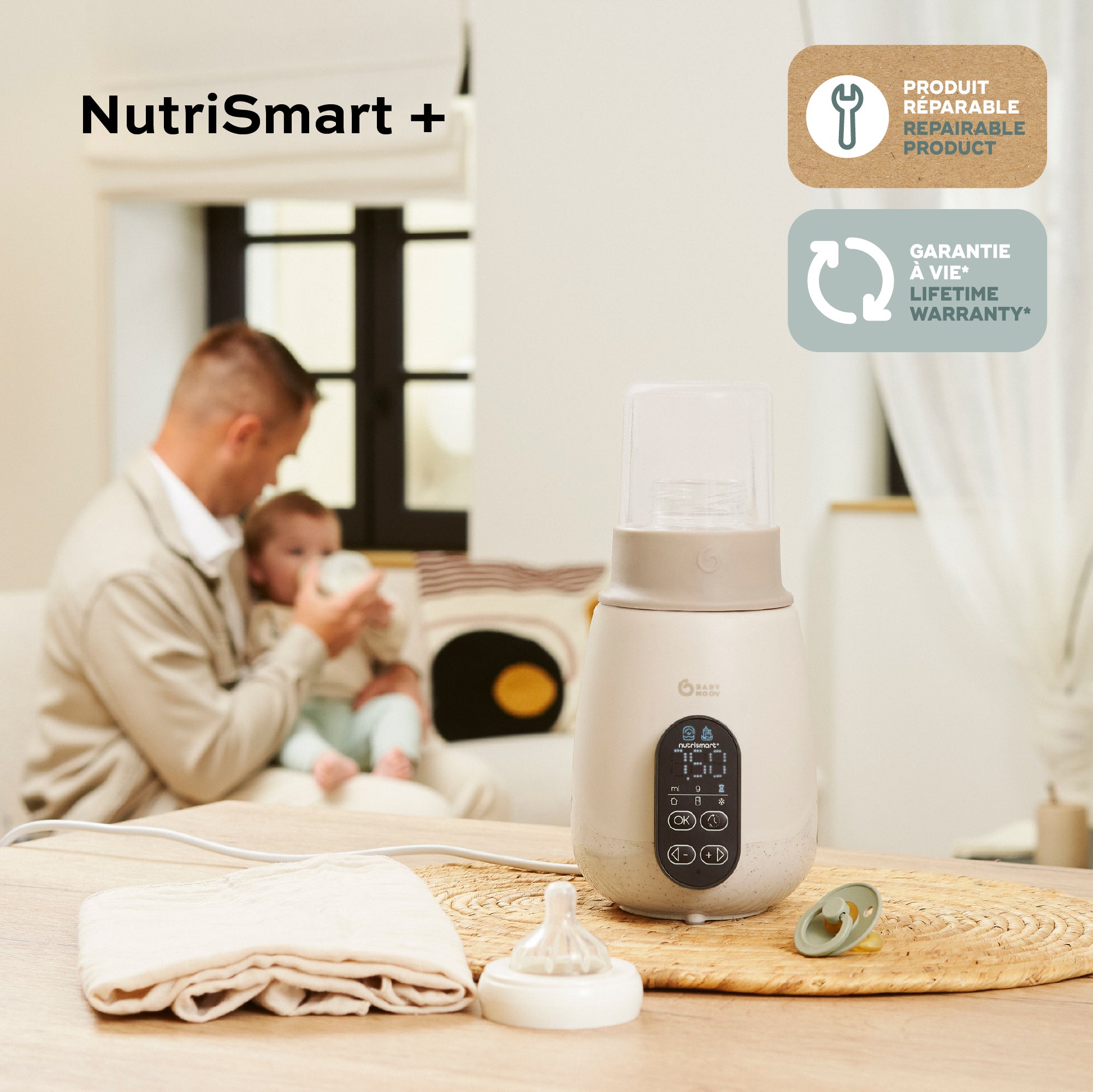 Chauffe-biberon et stérilisateur NutriSmart+ - Babymoov