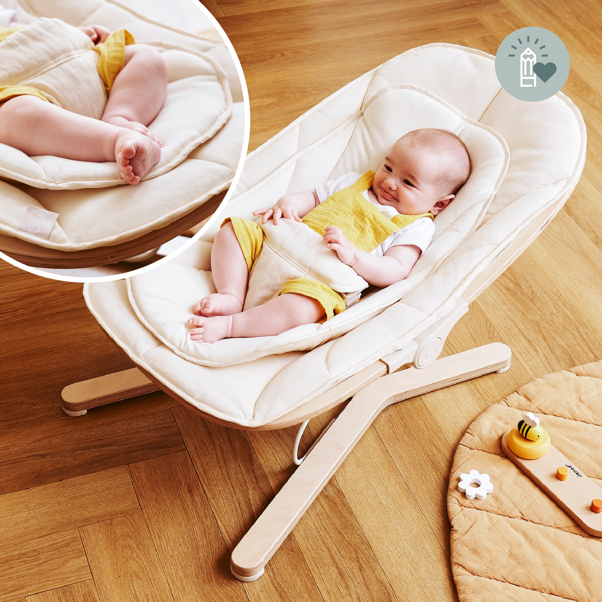 Transat bébé en bois Swoon Flow – Babymoov