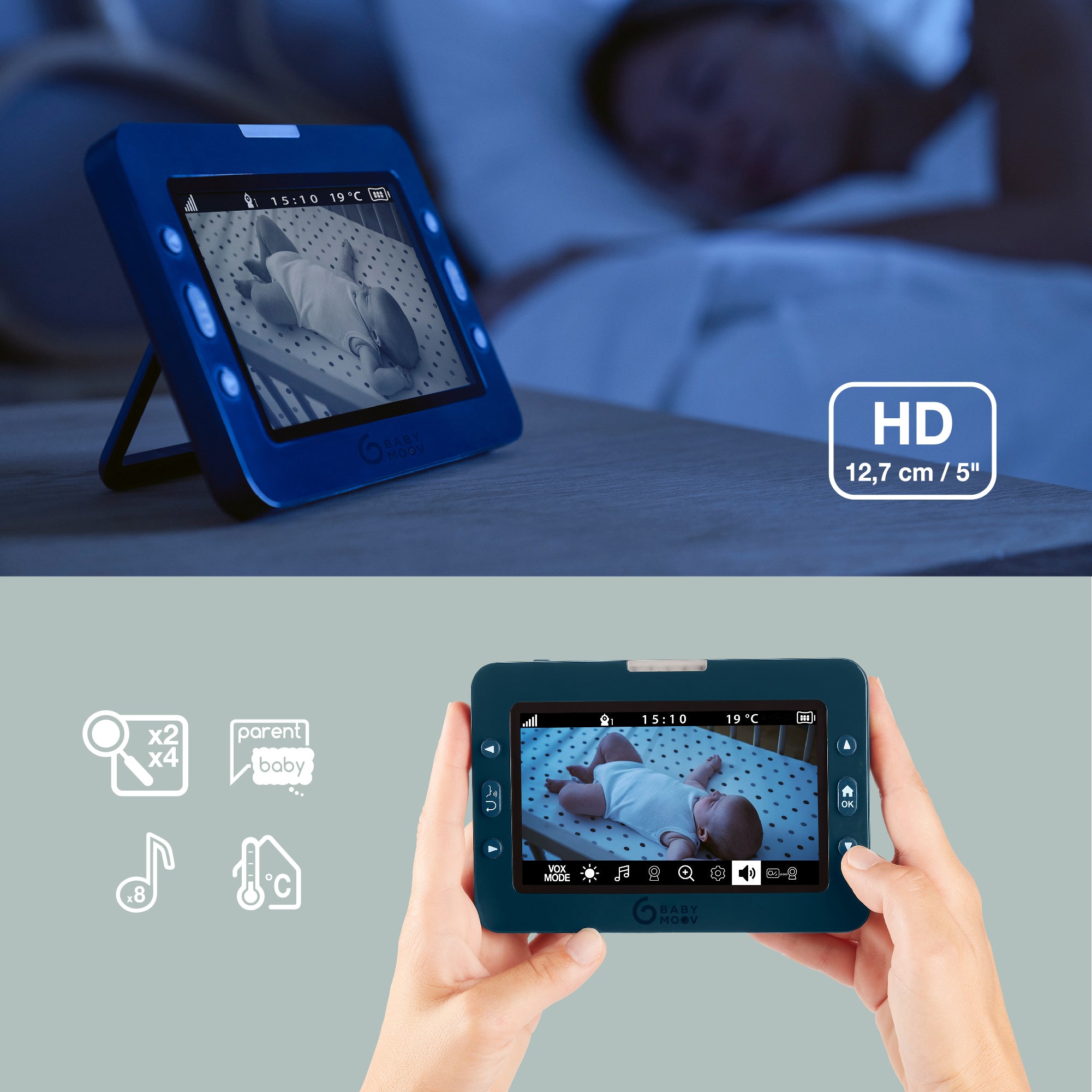 Babyphone Vidéo 360° - YOO-Master + HD