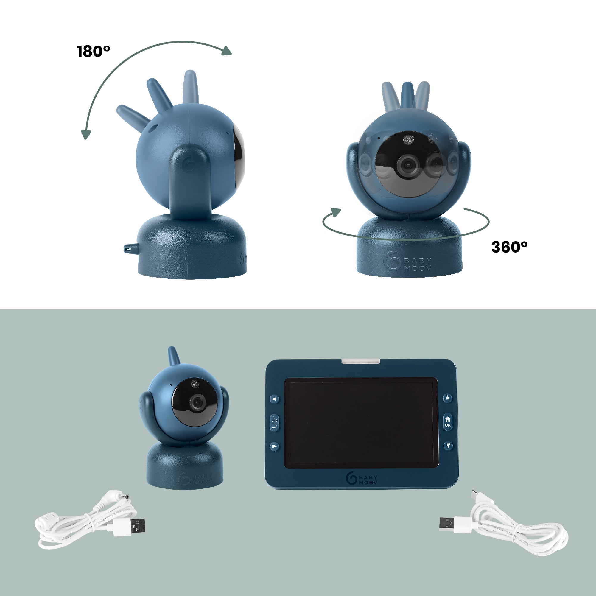 Babyphone Vidéo 360° - YOO-Master + HD