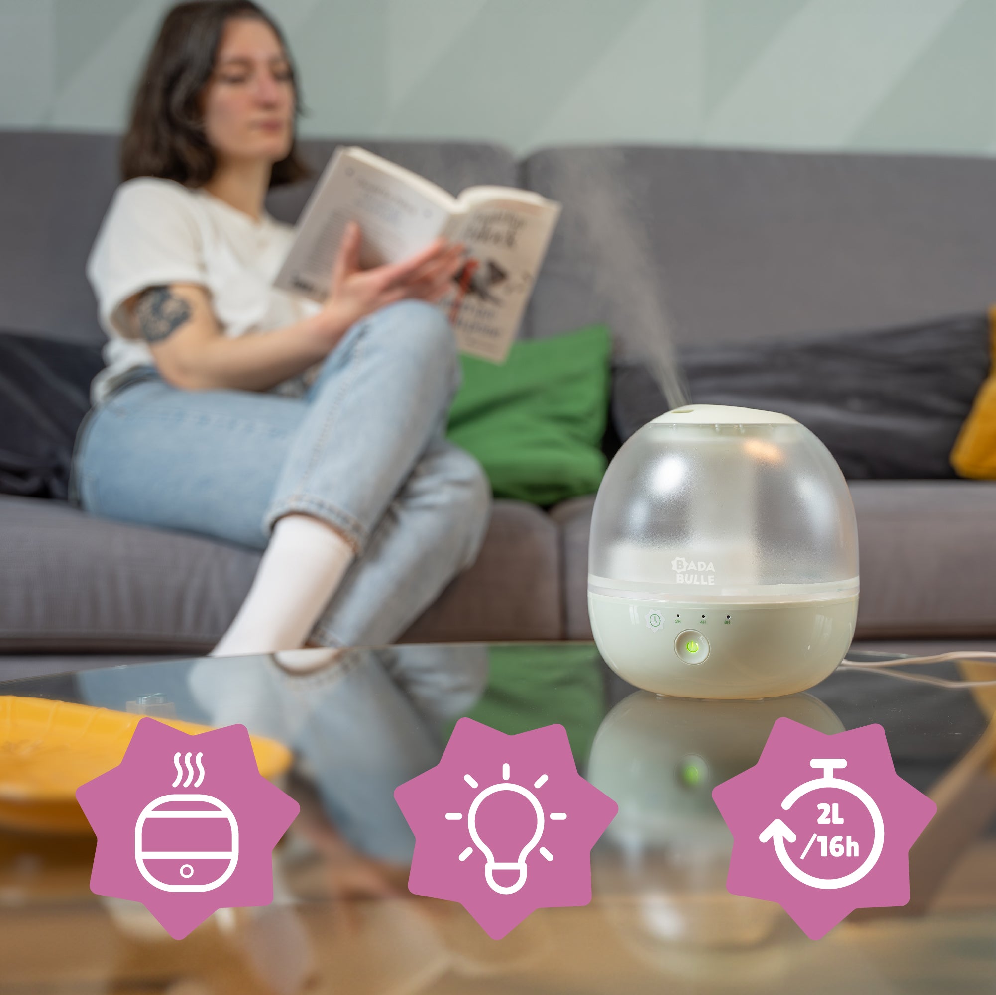 Humidificateur-veilleuse Bubble