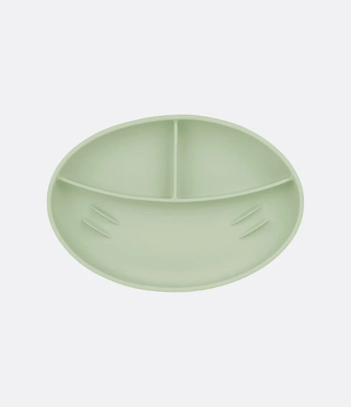 Assiette compartimentée anti-dérapante