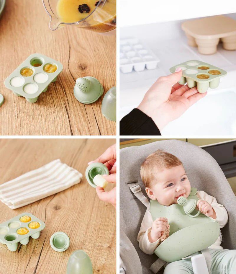 Set de contenants en silicone et grignoteuse