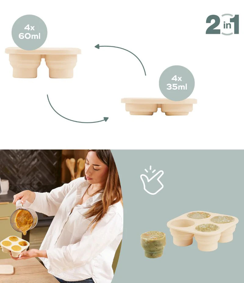 Set de contenants en silicone et grignoteuse