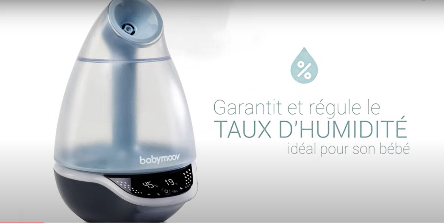 Babymoov Hygro Plus digitale luchtbevochtiger met nachtlampje (7 kleuren), automatische vochtigheidsregeling, diffusor voor etherische olie | veelkleurig : Babymoov Babymoov Hygro Plus digitale luchtbevochtiger met nachtlampje (7 kleuren), automatische vochtigheidsregeling, diffusor voor etherische olie | veelkleurig : Babymoov